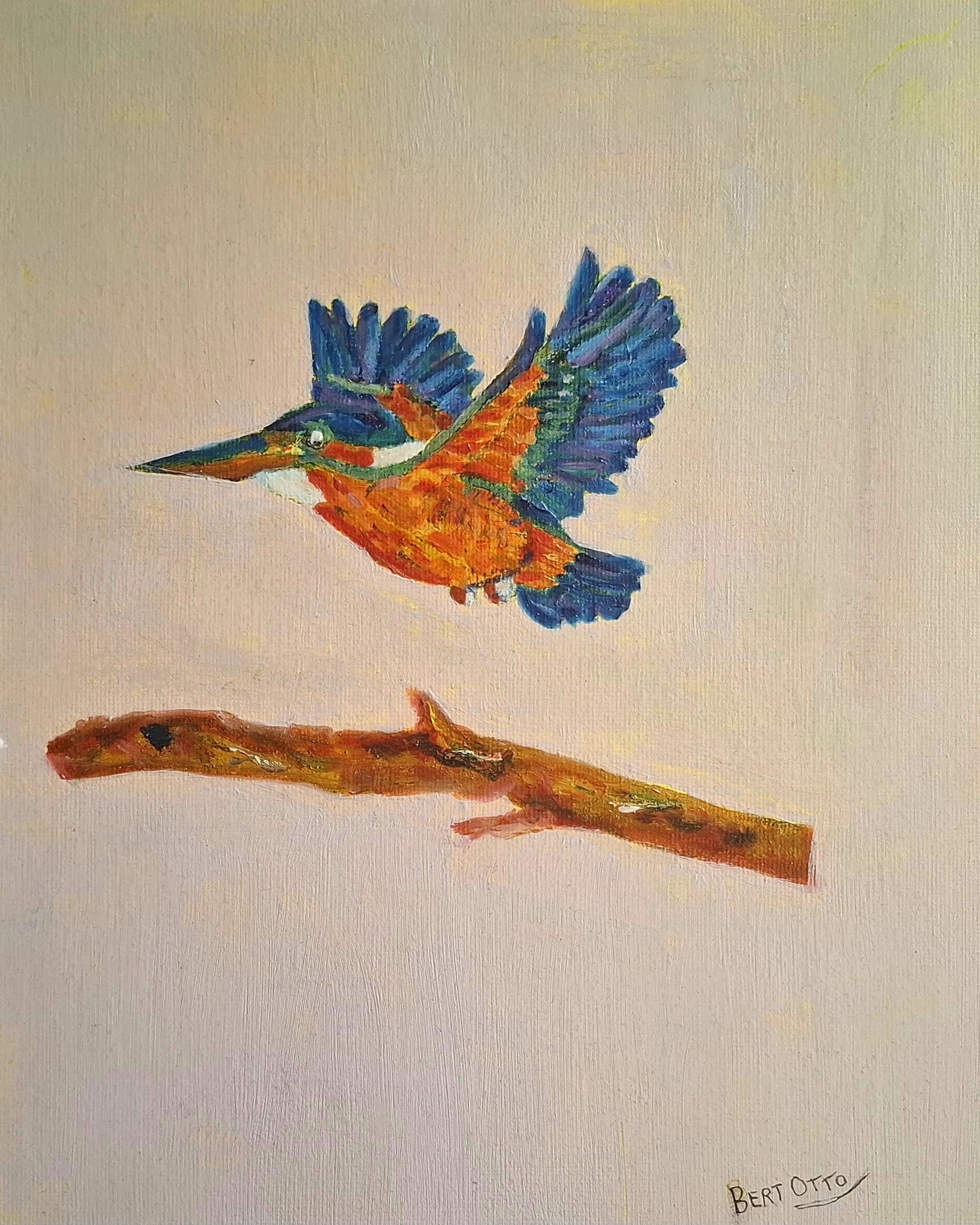IJsvogel, stilleven met ijsvogel van Bert Otto, 2026