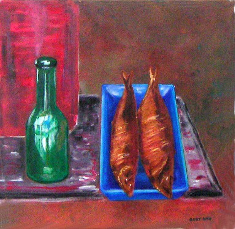 Nature1 Fish, stilleven met vis van Bert Otto