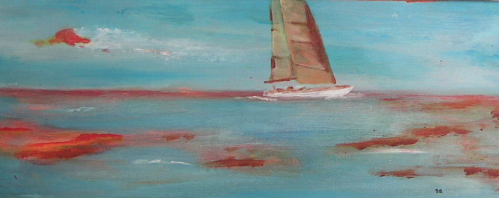 J Yacht, modern werk van een zeiljacht door Bert Otto