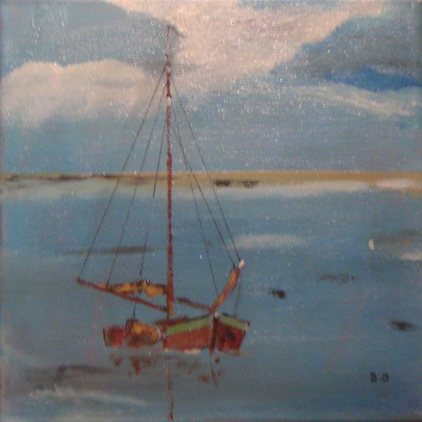 Cloudy Day, bewolkt zeegezicht van Bert Otto